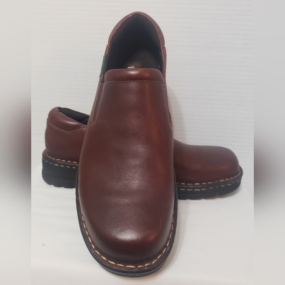 Eastland Brown Leather Slip-On Loafers
